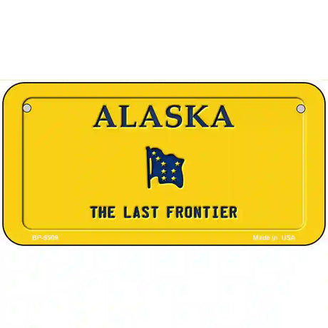 Alaska Novelty Metal License Plate 6" x 3" Bicycle (BP)
