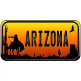 Rodeo Arizona Scenic Novelty Metal License Plate 6" x 3" (BP)