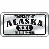 Property Of Alaska Novelty Metal License Plate 6" x 3" (BP)