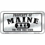 Property Of Maine Novelty Metal License Plate 6" x 3" (BP)