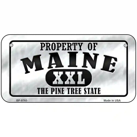Property Of Maine Novelty Metal License Plate 6" x 3" (BP)