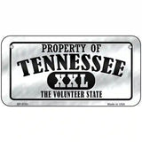 Property Of Tennessee Novelty Metal License Plate 6" x 3" (BP)