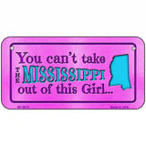 Mississippi Girl Novelty Metal License Plate 6" x 3" (BP)