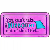 Missouri Girl Novelty Metal License Plate 6" x 3" (BP)