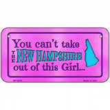 New Hampshire Girl Novelty Metal License Plate 6" x 3" (BP)