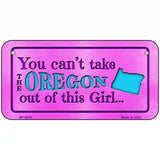 Oregon Girl Novelty Metal License Plate 6" x 3" (BP)