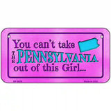 Pennsylvania Girl Novelty Metal License Plate 6" x 3" (BP)