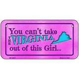 Virginia Girl Novelty Metal License Plate 6" x 3" (BP)