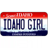 Idaho Girl Idaho Metal Novelty License Plate 6" x 3" (BP)