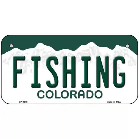 Fishing Colorado Metal Novelty License Plate 6" x 3" Bicycle (BP)