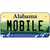 Mobile Alabama Metal Novelty License Plate 6" x 3" (BP)