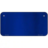 Blue Metallic Solid Metal Novelty License Plate 6" x 3" (BPC)