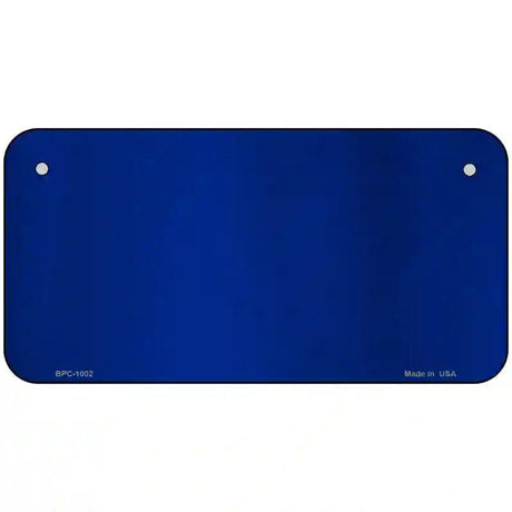 Blue Metallic Solid Metal Novelty License Plate 6" x 3" (BPC)