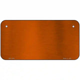 Orange Metallic Solid Metal Novelty License Plate 6" x 3" (BPC)