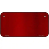 Red Metallic Solid Metal Novelty License Plate 6" x 3" (BPC)