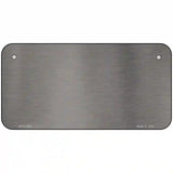 Grey Metallic Solid Metal Novelty License Plate 6" x 3" (BPC)