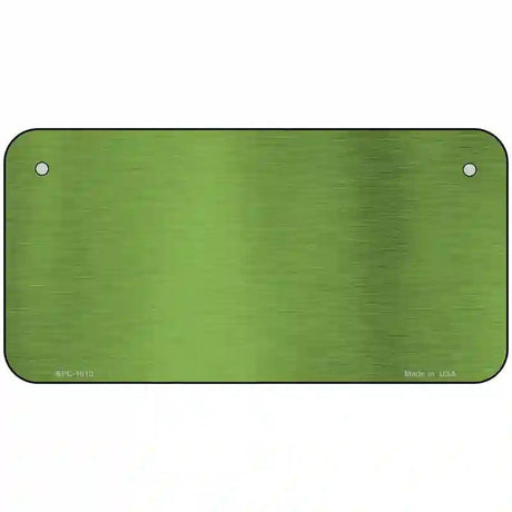 Lime Green Metallic Solid Metal Novelty License Plate 6" x 3" (BPC)