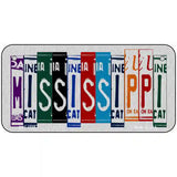 Mississippi License Plate Art Metal Novelty License Plate 6" x 3" (BPC)