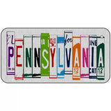 Pennsylvania License Plate Art Metal Novelty License Plate 6" x 3" (BPC)