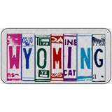 Wyoming License Plate Art Metal Novelty License Plate 6" x 3" (BPC)