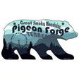 Pigeon Forge Scenic Novelty Metal Bear Tag BR-020 11.5" x 6" Sign (BR)