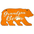 Grandpa Paw Orange Novelty Metal Bear Tag BR-030 11.5" x 6" Sign (BR)