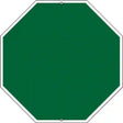Green Dye Sublimation Octagon Metal Novelty Stop Sign BS-1002 12" Sign (BS)