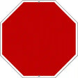 Red Dye Sublimation Octagon Metal Novelty Stop Sign BS-1006