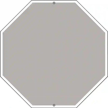 Grey Dye Sublimation Octagon Metal Novelty Stop Sign BS-1007