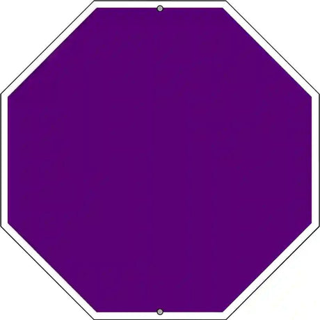 Purple Dye Sublimation Octagon Metal Novelty Stop Sign BS-1008