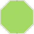 Lime Green Dye Sublimation Octagon Metal Novelty Stop Sign BS-1011 12" Sign (BS)