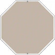 Tan Dye Sublimation Octagon Metal Novelty Stop Sign BS-1012