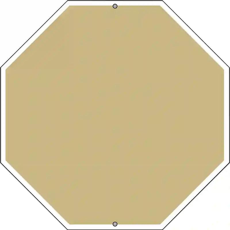 Gold Dye Sublimation Octagon Metal Novelty Stop Sign BS-1013 12" Sign (BS)