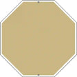 Gold Dye Sublimation Octagon Metal Novelty Stop Sign BS-1013 12" Sign (BS)