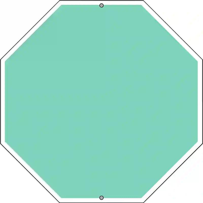 Mint Dye Sublimation Octagon Metal Novelty Stop Sign BS-1014 12" Sign (BS)