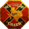 Southern Charm Texas Metal Novelty Stop Sign BS-375