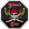 Pirates Cove Metal Novelty Stop Sign BS-454
