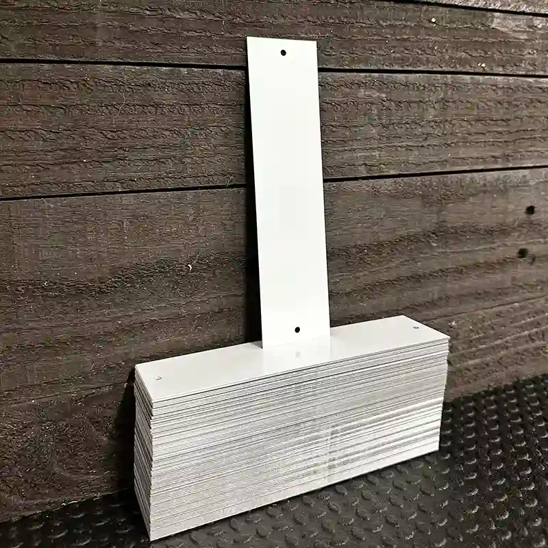 BULK-BM-000 White Dye Sublimation 1.5" x 6" Novelty Metal Bookmark 100pc