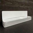 BULK-EP-000 White Dye Sublimation 20.5" x 4.5" Novelty Metal European (No Holes) Plate 100pc