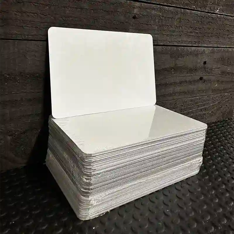 White Dye Sublimation Blank 4" x 6" Metal Postcard - 100 Pack BULK-PC-000 4" x 6" Postcard (PC)
