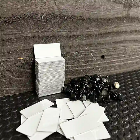 White Dye Sublimation Blank 0.75" x 1.5" Metal Hat Pin - 100 Pack BULK-PIN-LP-000 1.5" x 0.75" Lapel Pin (PIN)
