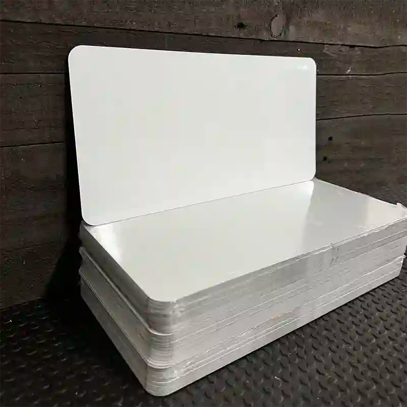 BULK-SS-000 White Dye Sublimation 6" x 12" Novelty Metal License Plate 100pc (No Slots)