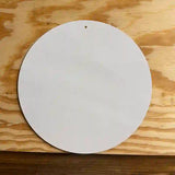 White Dye Sublimation 12" Novelty Metal Circular Sign C-000