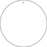 White Dye Sublimation 12" Novelty Metal Circular Sign