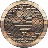 Better On The Farm Corrugated Chicken Novelty Metal Circular Sign 12" (C)