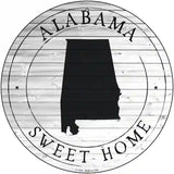 Alabama Sweet Home Novelty Metal Circle Sign C-1791 12" (C)