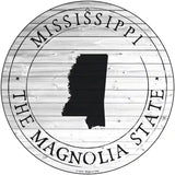 Mississippi Magnolia State Novelty Metal Circle Sign C-1814 12" (C)