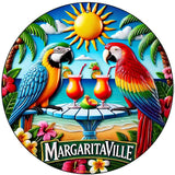 Margaritaville Novelty Metal Circular Sign C-2086