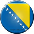 Bosnia Herzegovina Country Novelty Metal Circular Sign 12" (C)