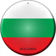 Bulgaria Country Novelty Metal Circular Sign 12" (C)